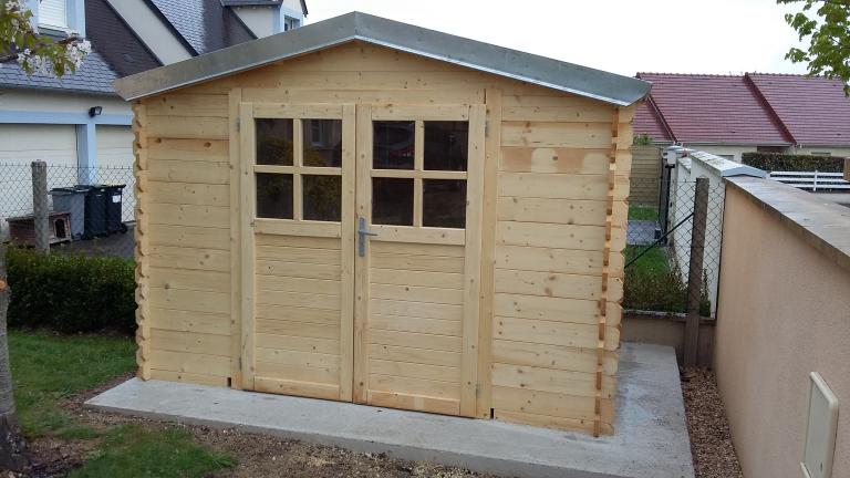 Montage d'un chalet de jardin