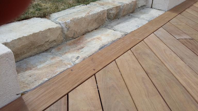 Terrasse ipé rainuré et clipsé