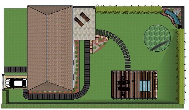 Plan d'un jardin