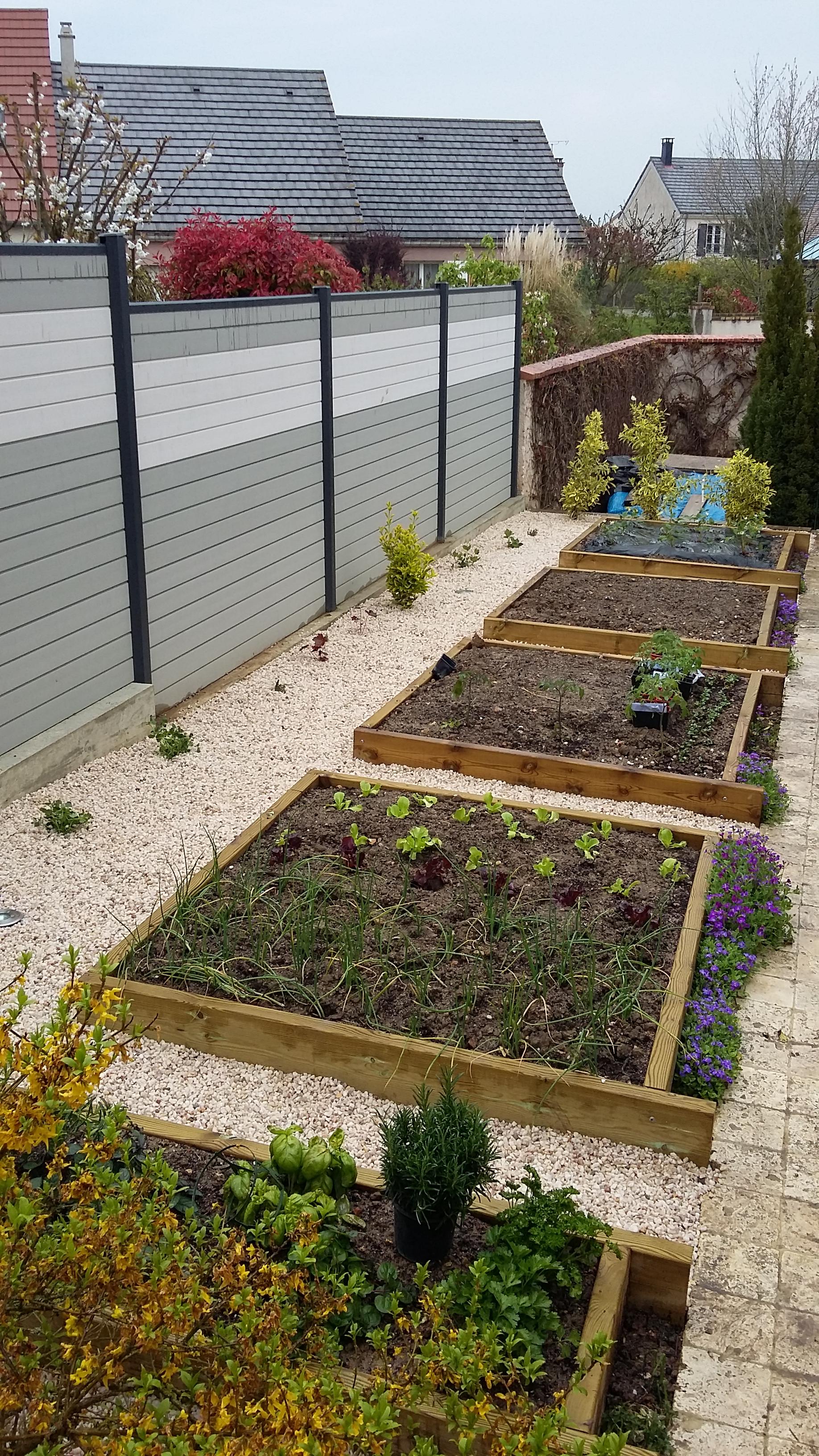 Carrés potagers en bois