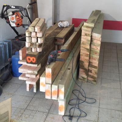 Carport - Préparation dans notre atelier
